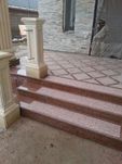 Гранитные ступени для входа и цоколь монтаж и изготовление.замер беспл