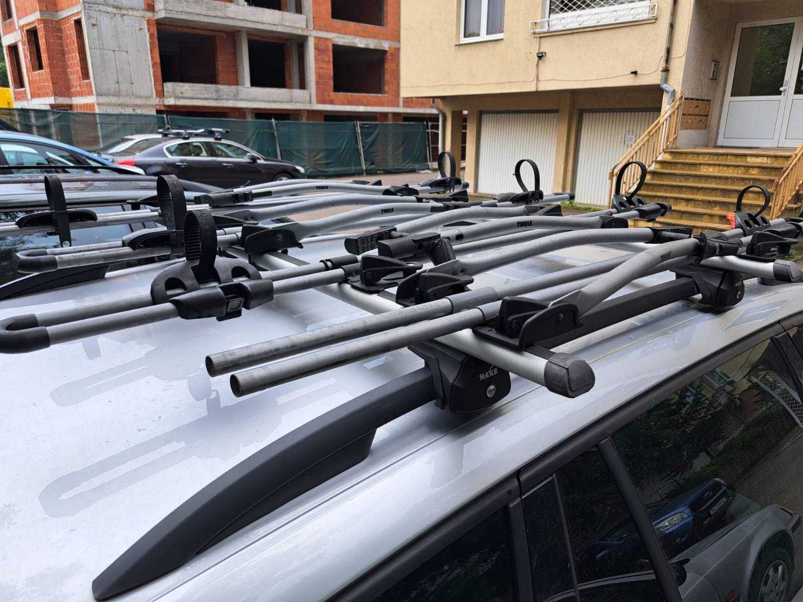 Сет 2 напречни греди 120см и 3 стойки за велосипеди Thule FreeRide 532