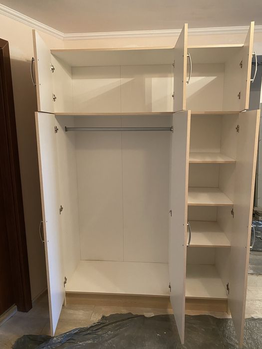 Гардероб трикрилен, 135ш/52д/199в