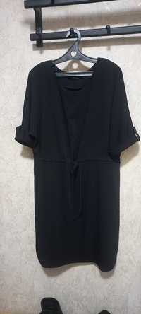 Обычное черное платье 54р