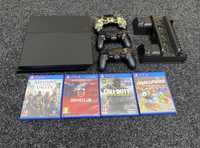 PlayStation 4 + 3 controllere + 4 jocuri + sistem racire