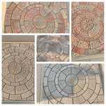 Decor medalion din gresie 1 cm tip mozaic