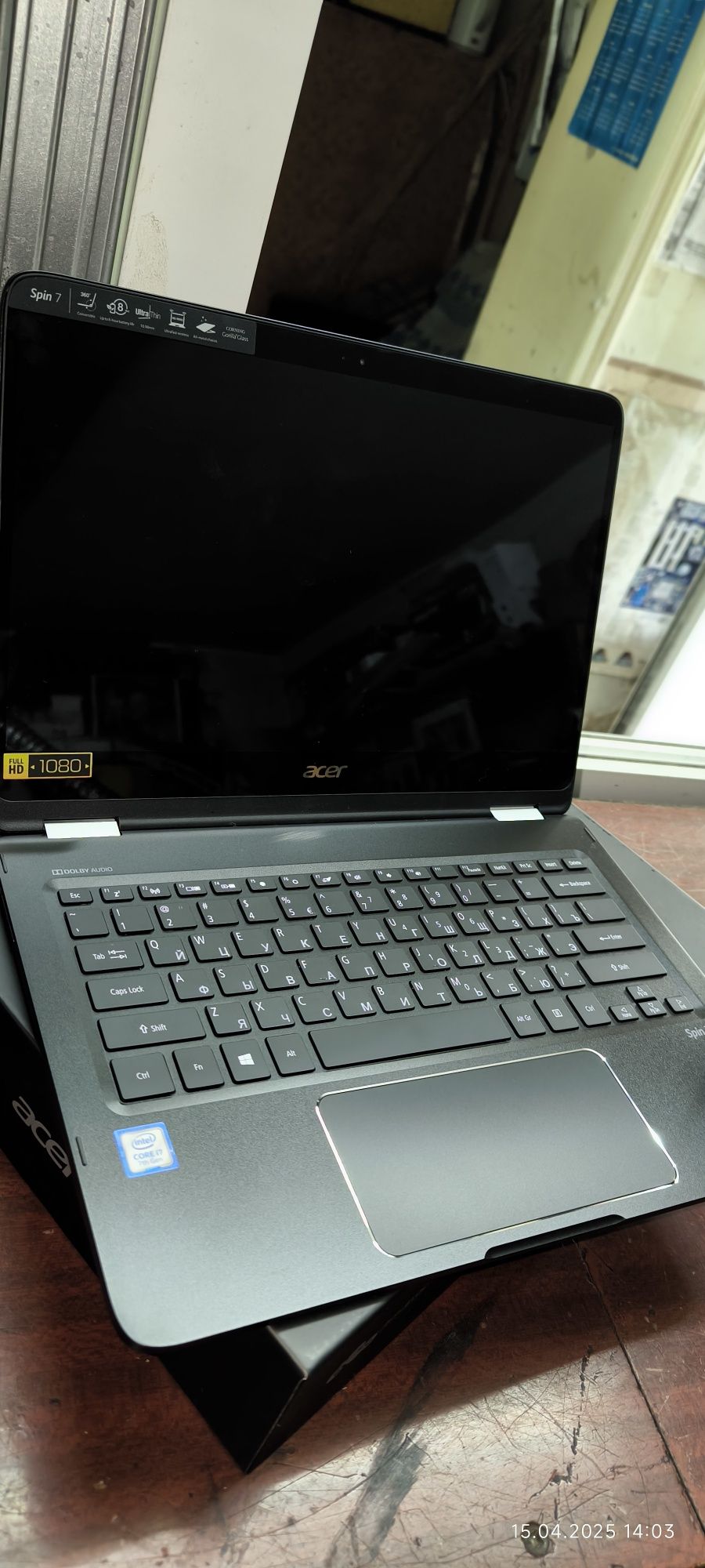 Acer spin 7 трансформер cor i7 cpu