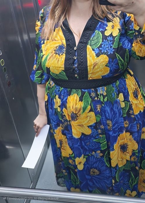 Рокля  на цветя xxl размер