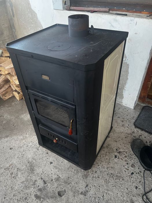 камина на твардо гориво с водна риза 17 кв Прити 17 кв водна риза