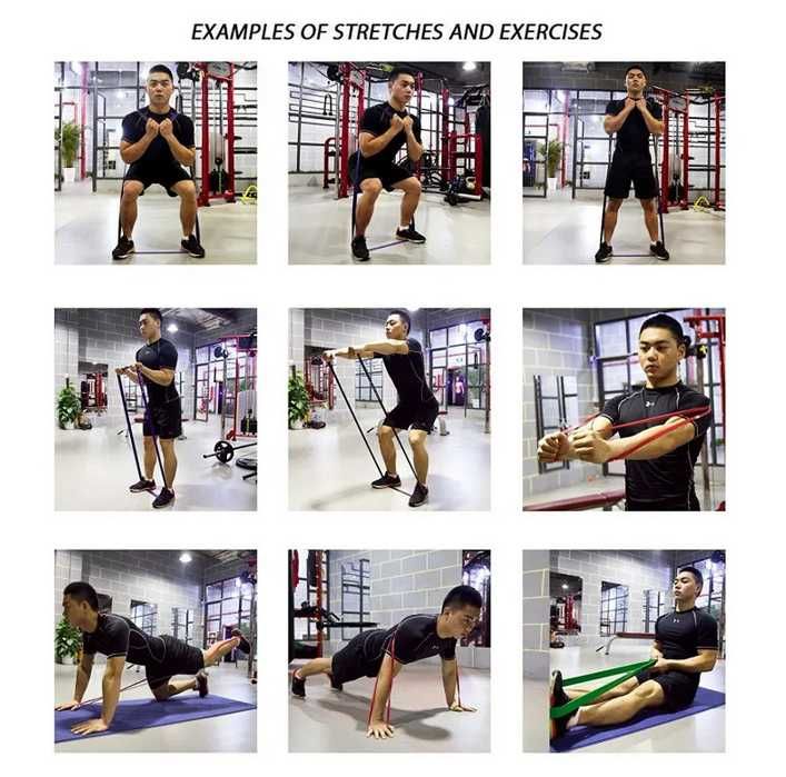 Силови ленти със съпротивление Active Gym - 6,4мм , 13мм и 22мм