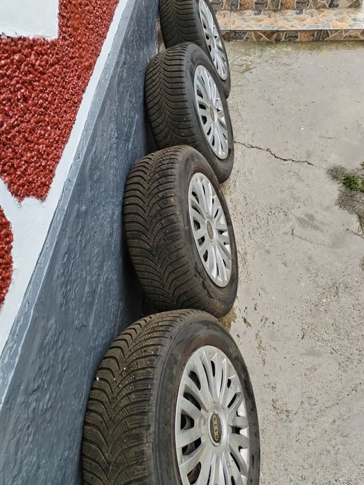 Jante + anvelope iarna hankook 195 65 R15