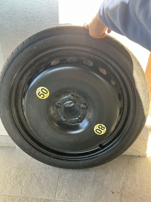Set roată de rezervă Renault Kadjar R19, 5X114,3X66,1 , cheie, cric