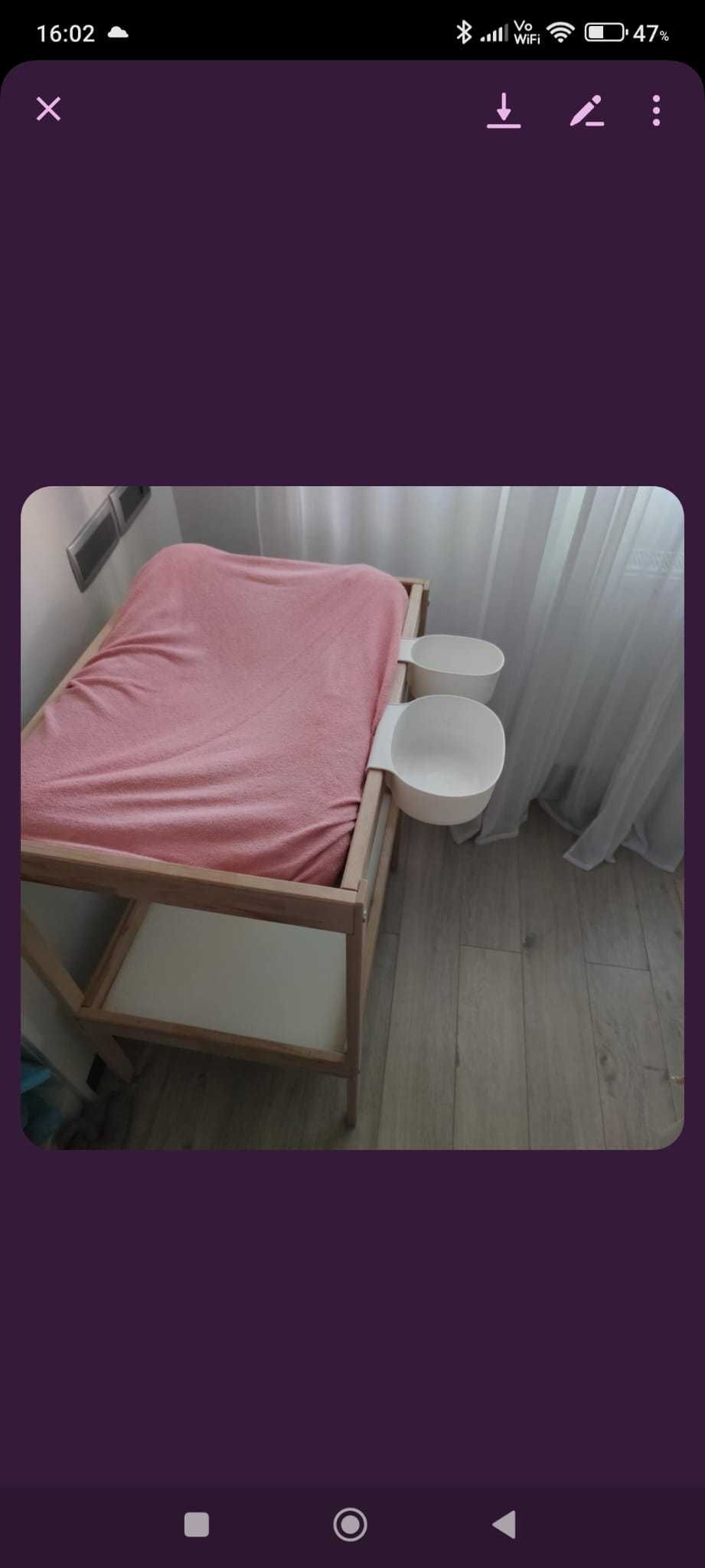 Mobilă cameră bebeluș Ikea