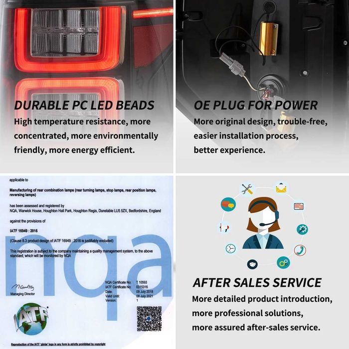 Комплект LED стопове с жълти мигачи за Ford F150 09 - 14