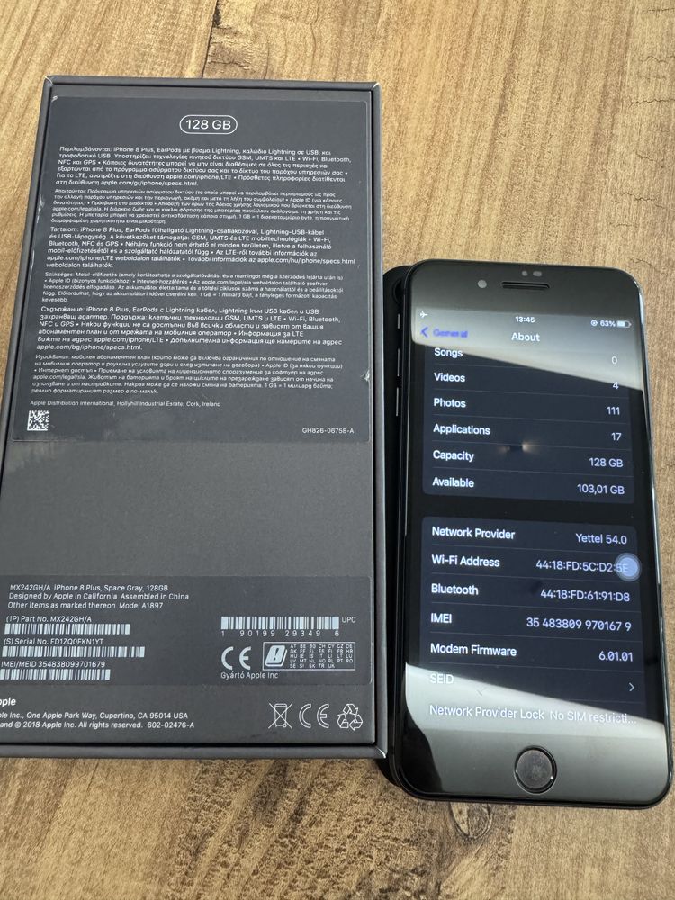 Iphone 8 plus 128gb