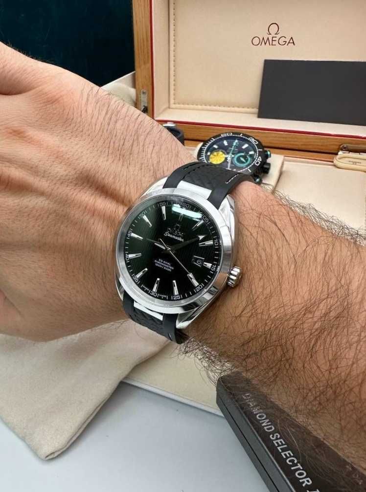 omega seamaster aquaterra silver / black-blue