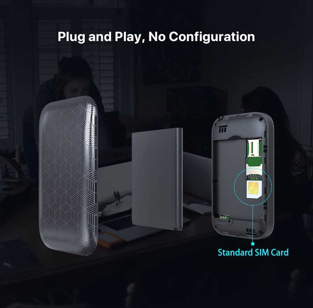 Tenda 4G185 преносим мобилен рутер 2100 mAh батерия 4G LTE Cat4 150Mbp