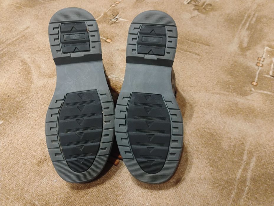 Почти нови топли Дамски Боти Runners 37 ми номер Сиви, Еко кожа, Полар