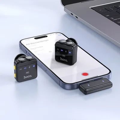Висококачествен Безжичен Петличен Микрофон (2 бр) – Lightning / Type-C