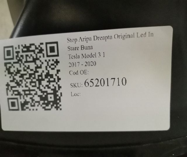 Стоп Десен Преден Оригинален Led В Добро Състояние Тесла / Tesla Model