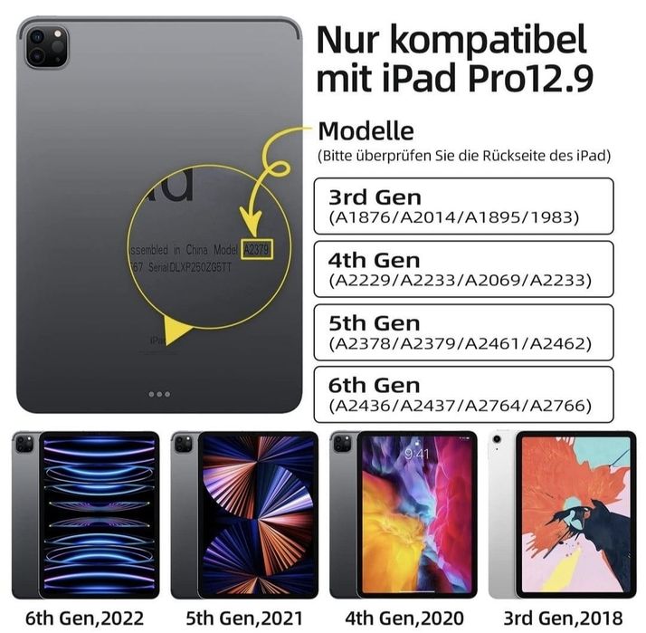 Husă cu tastatură iPad Pro