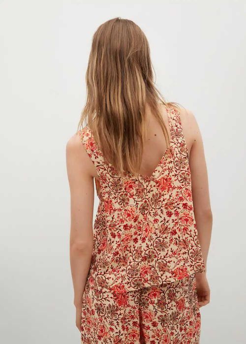 Top cu imprimeu Mango - S