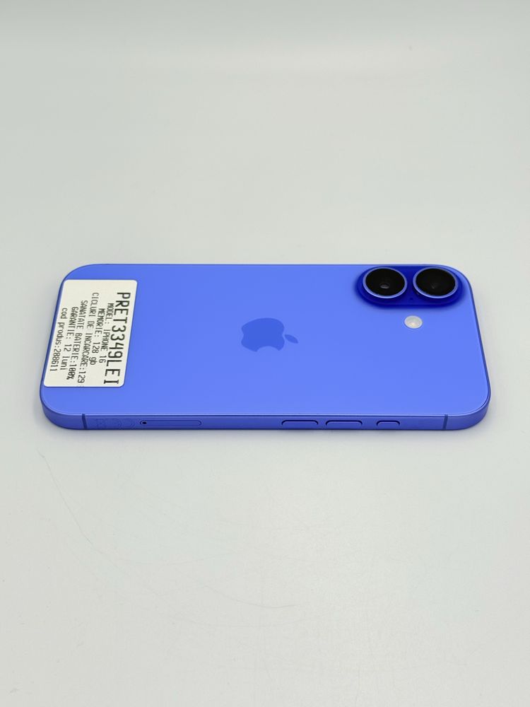 Magazin vindem iphone 16 ultramarine 128 gb cu garantie ca nou