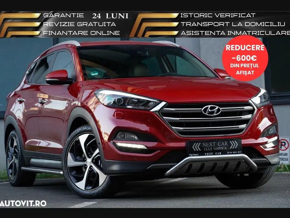 Hyundai Tucson GARANTIE 24 LUNI*RATE*4x4*185cp*Automata*Piele crem*Navi*Led*Full