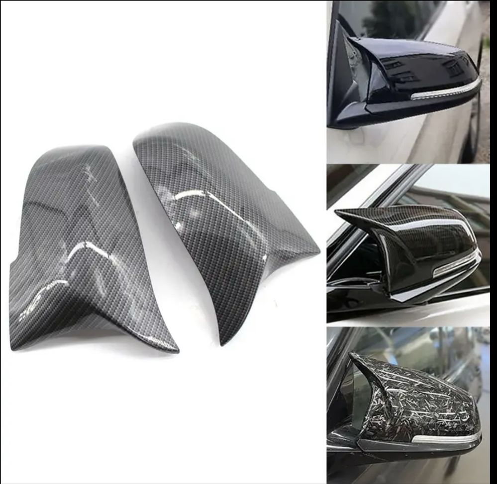 Батман капаци за огледала BMW M Style – Гланц Черен