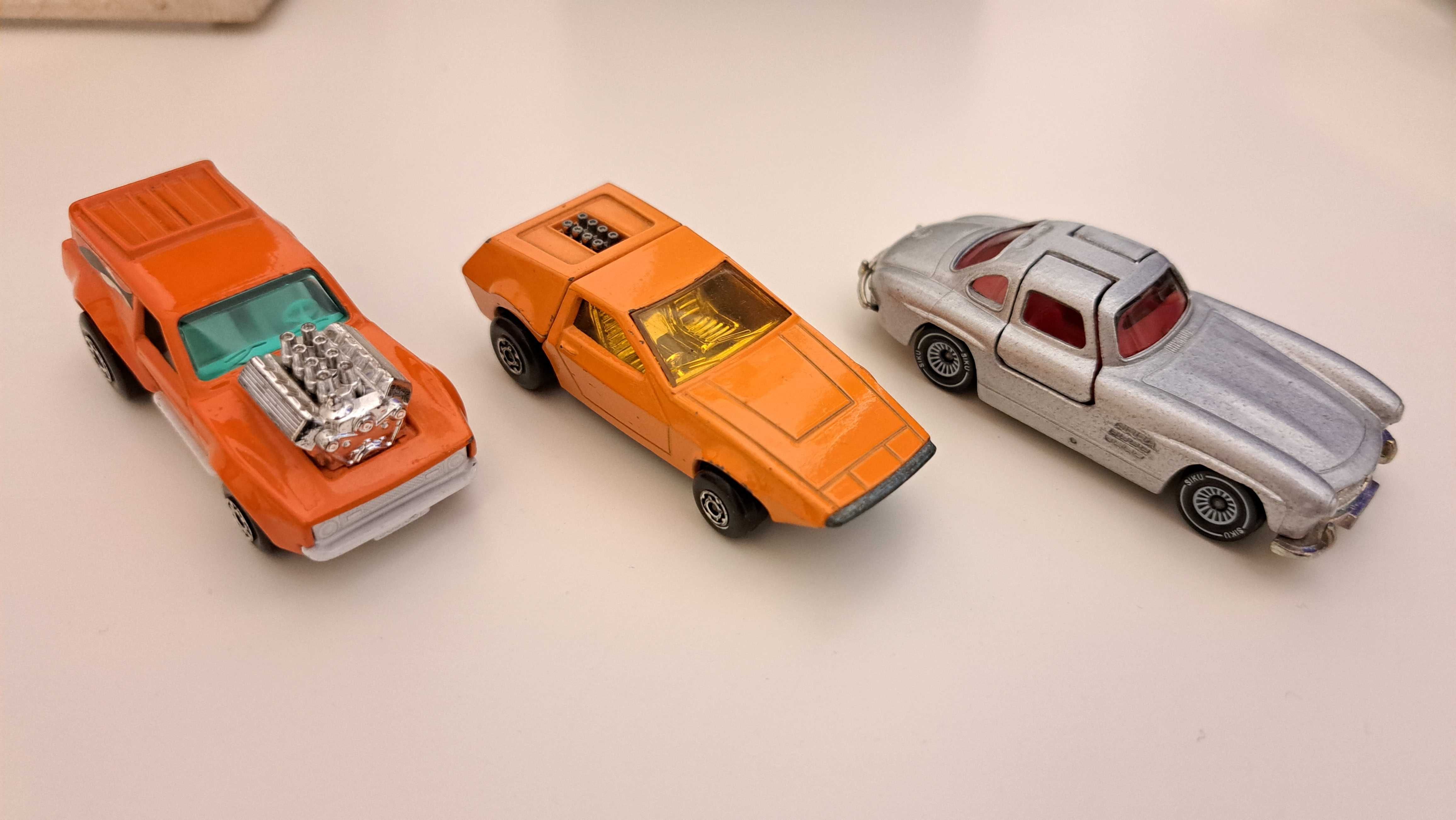 Matchbox Lesney Superfast Tanzara, Siku Mercedes Benz 300 SL, 1:64