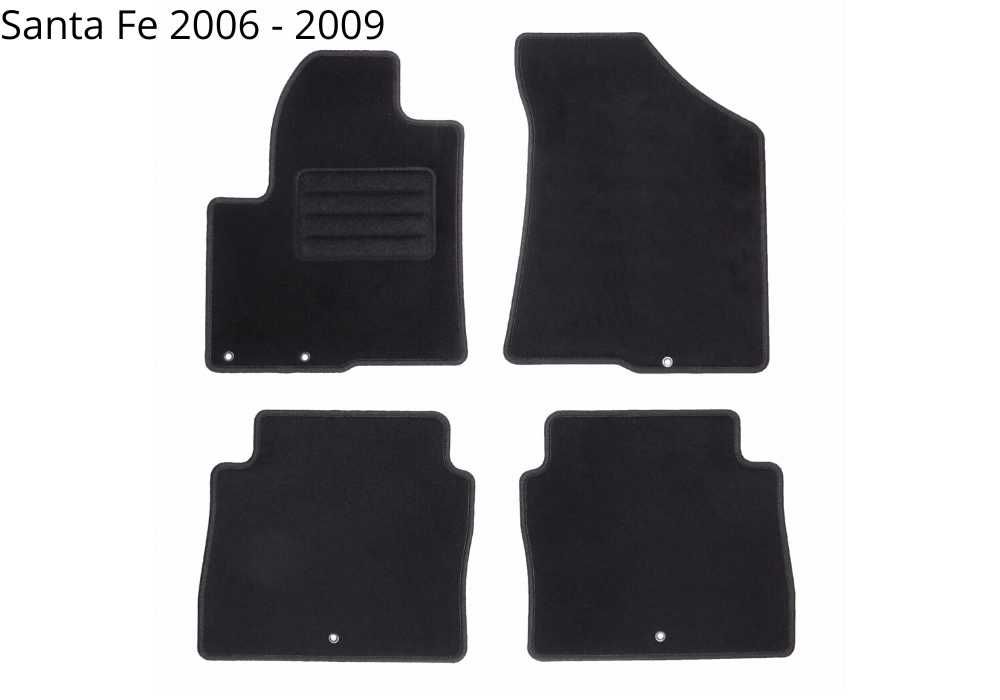 4бр. Мокетни стелки за Hyundai Santa Fe II 2006 - 2012Санта Фе Хюндай