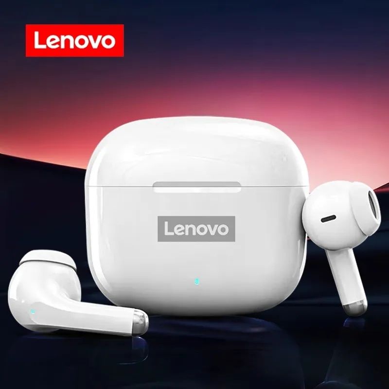 Casti Lenovo wireless, Bluetooth, LP40PRO, Alb sau pe Negru