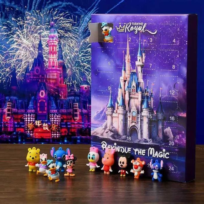 Коледен календар с 24 фигурки Дисни Мики Маус Стич изненади подаръци