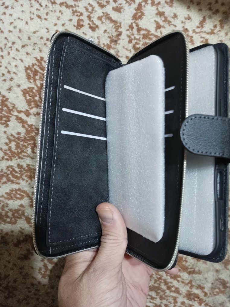 IPhone 16 Pro Max чехол кожа Black