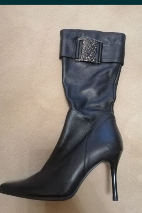 Сапоги весенние натуральная кожа 38