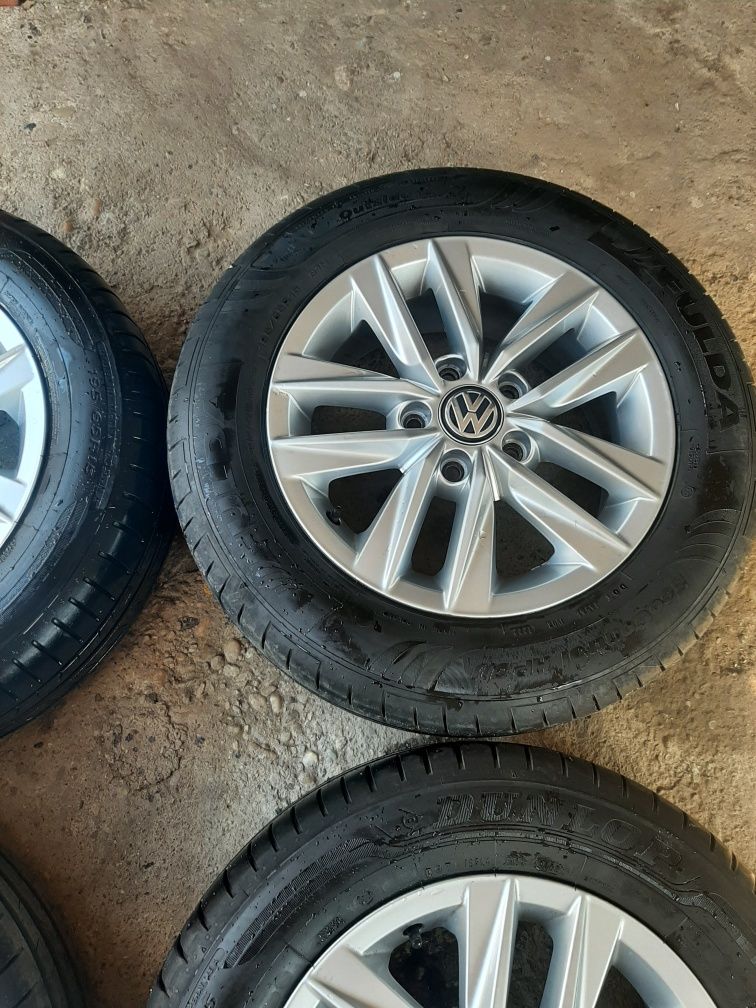 Jante aliaj cu anvelope vara 5 × 112 R 15