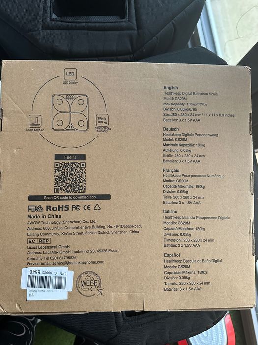 Cântar monitorizare greutate