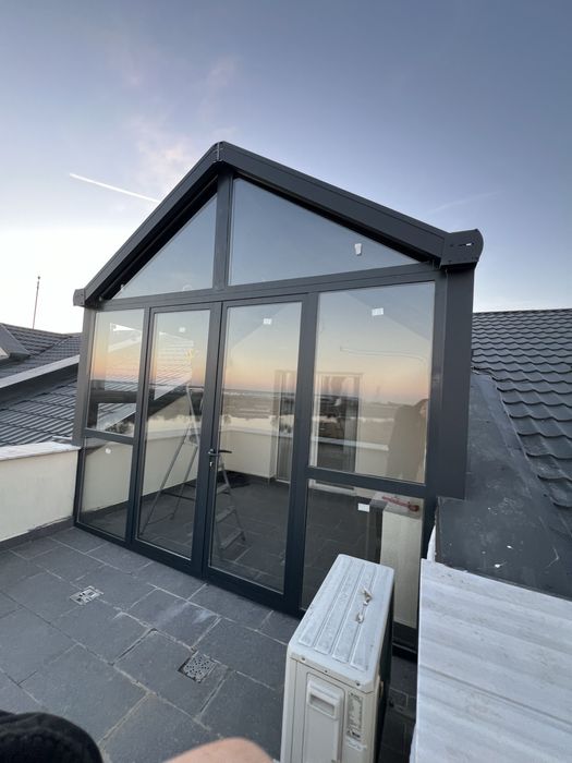 Terasa , pergole retractabile , rooling roff ,tavan fix ,ferestre PVC