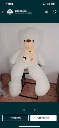 Мягкая игрушка Teddy Bear Мишка, высота 160 см, белый