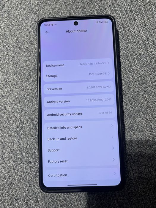 Xiaomi Redmi Note 13 5G 256GB 8GB RAM