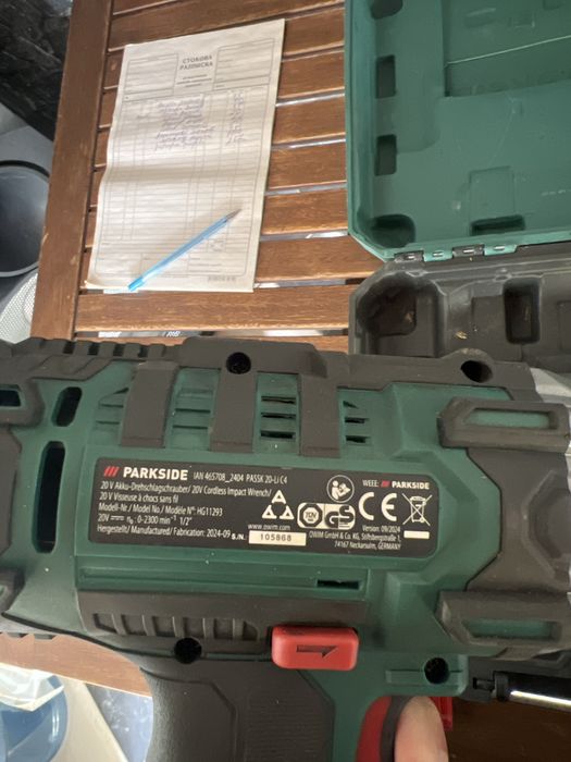 Акумулаторен гайковерт Parkside