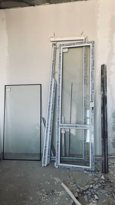 Балконная дверь и окно б/у