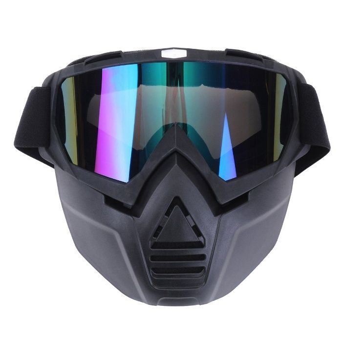 Masca full face cu ochelari detasabili ski snowboard motocicleta atv