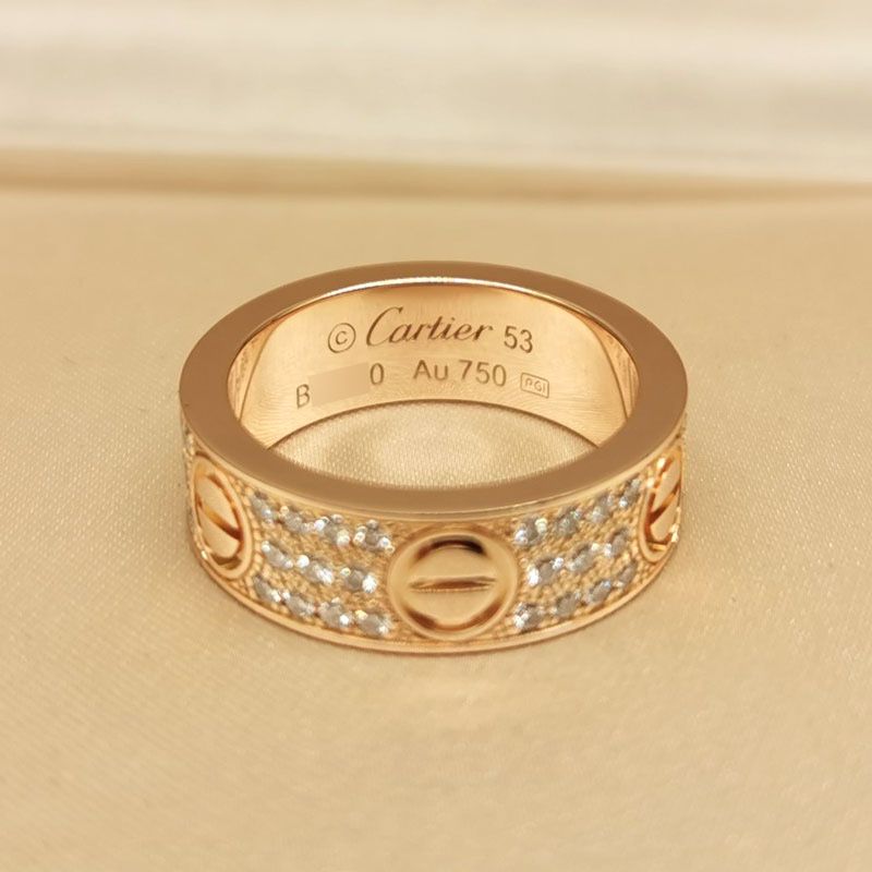 Cartier Love Diamonds Yellow Gold пръстен