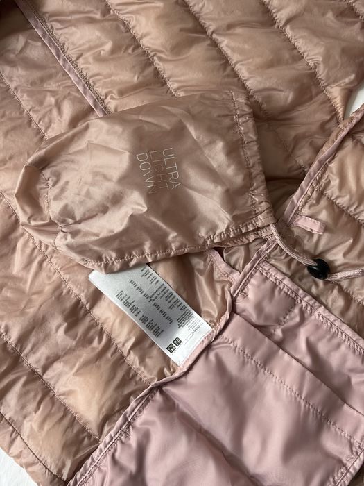 Uniqlo ultra light down vest in pink