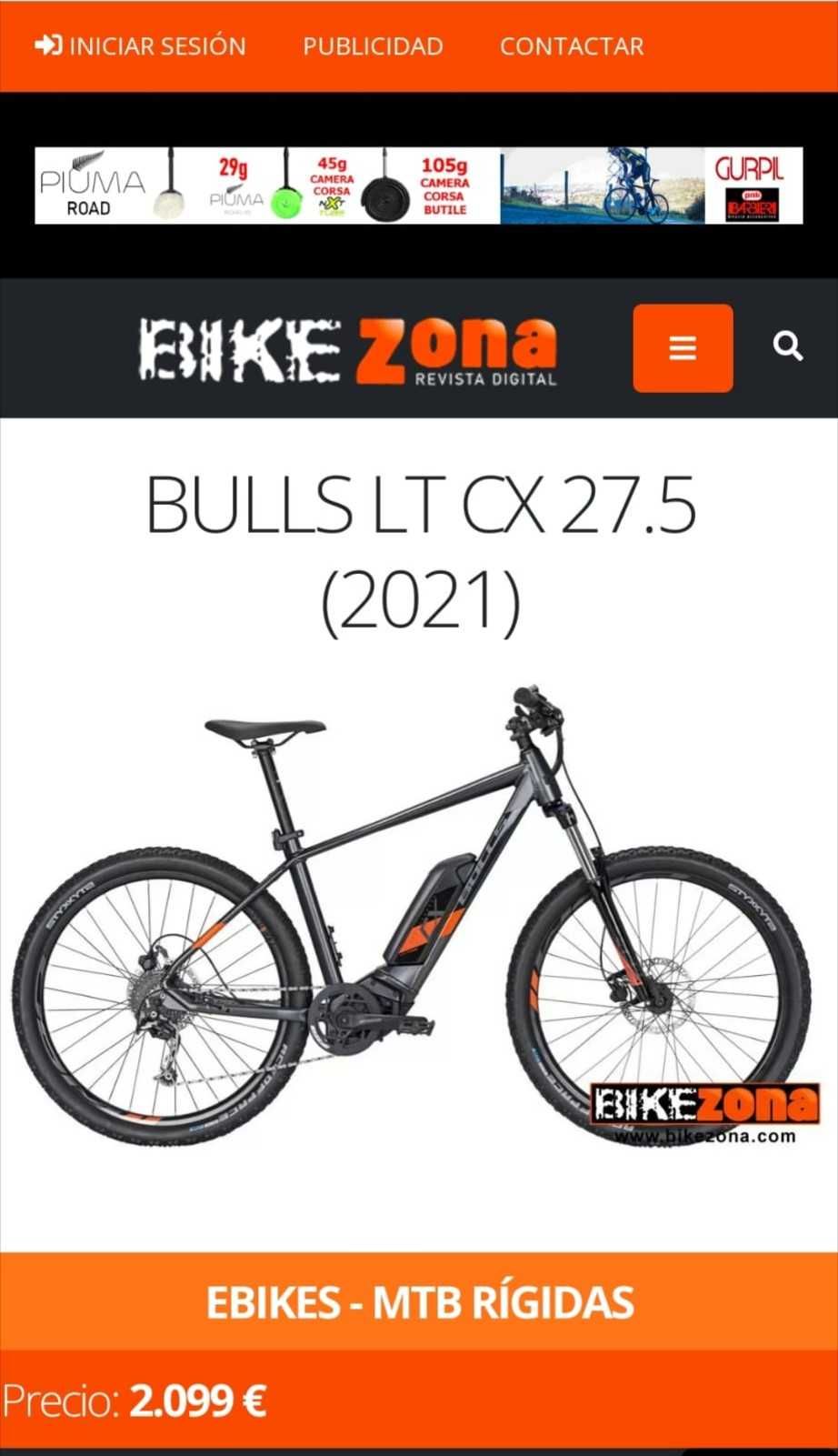 Bicicleta electrica Bulls CX LT 2021