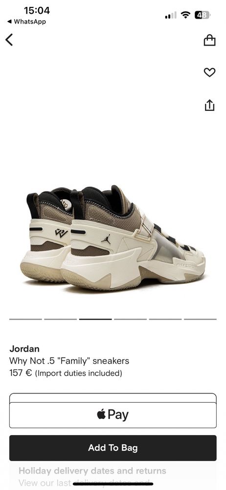 Jordon Why not. 5 “ Family” sneakers