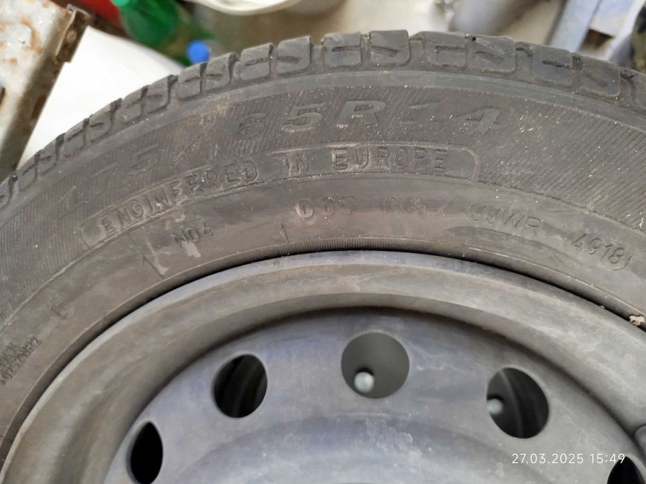 4 броя летни гуми с джанти за  Пежо 206