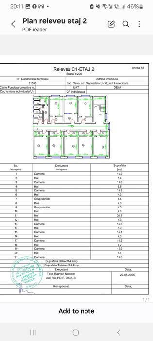 Deva – Clădire P+2, 658 mp utili – ideală pentru birouri,hostel