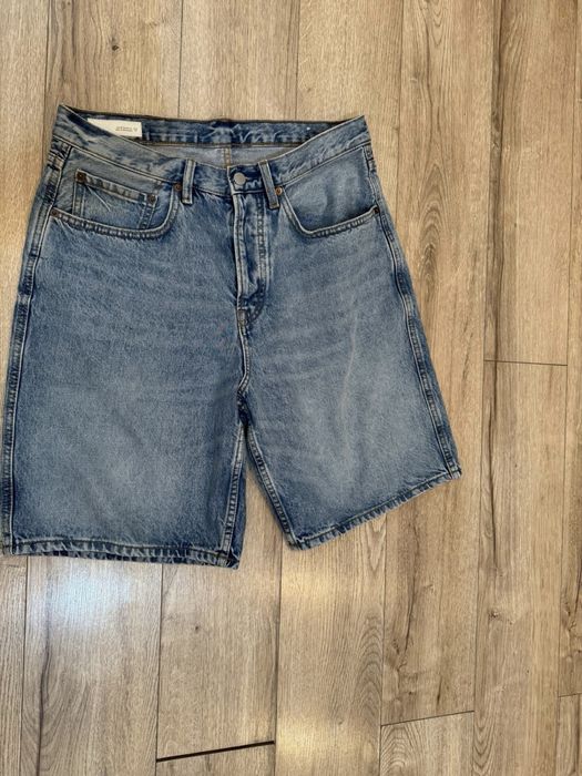 Pantaloni scurti albastri baggy Zara