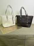 Geanta Dama Michael Kors Maro/Alb