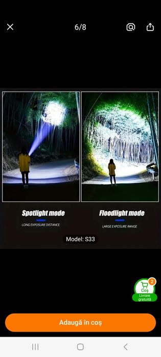 Lanterna vanatoare, S33 ultra performanta de umar