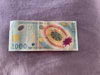 Bancnota 2000 lei Eclipsa