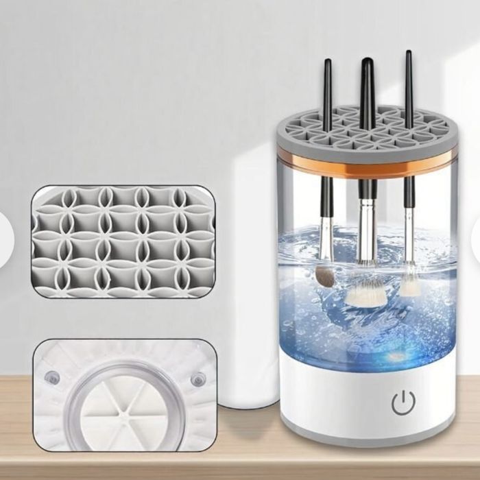 Уред за почистване на четки и грим